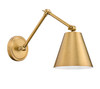 Z-Lite Regent 1 Light Wall Sconce in Rubbed Brass (347S-RB)