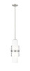 Cayden 1 Light Pendant in Brushed Nickel (1946P-ROD-BN)