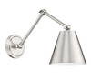Z-Lite Regent 1 Light Wall Sconce in Brushed Nickel (347S-BN)