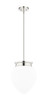 Gideon 1 Light Pendant in Polished Nickel (1945P12-PN)