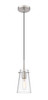 Z-Lite Kira 1 Light Pendant in Brushed Nickel (7508MP-BN)