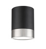 Z-Lite Algar 1 Light Flush Mount in Matte Black + Brushed Nickel (1006F6-MB-BN-LED)