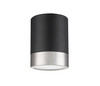 Z-Lite Algar 1 Light Flush Mount in Matte Black + Brushed Nickel (1006F6-MB-BN-LED)