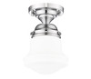 Vaughn 1 Light Flush Mount in Chrome  (735F1-CH)