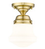 Z-Lite Vaughn 1 Light Flush Mount in Luxe Gold (735F1-LG)