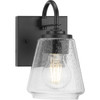 Martenne Collection One-Light Matte Black Modern Farmhouse Vanity Light (P300472-31M)