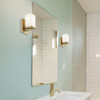 Maddox BCB 1 Light Bath Vanity in Brushed Champagne Bronze with Opal Glass Shade (DDDD-BA1 BCB-OP)