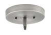 Cavella 4 Light, Downlight Chandelier, Graphite Finish, 7" Graphite Double Bubble Metal Shades (3924-GP-427-GP)