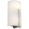 Prong Brushed Steel 1 Light Sconce (20446LEDSWAD-BS/WHT)