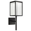 Reveal Black 1 Light Outdoor Sconce (20081LED-BL/SDG)