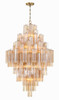 Addis 20 Light Aged Brass Chandelier (ADD-319-AG-AM)