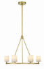 Aragon 6 Light Soft Brass Chandelier (ARA-10264-SB-ST)