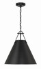 Xavier 3 Light Matte Black Pendant (XAV-B8305-MK)