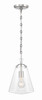 Voss 1 Light Polished Nickel Mini Pendant (VSS-7003-PN)