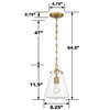 Voss 1 Light Luxe Gold Mini Pendant (VSS-7003-LG)