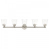 Catania 5 Light Brushed Nickel Large Vanity Sconce (16785-91)