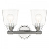 Catania 2 Light Polished Chrome Vanity Sconce (16782-05)