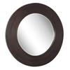 Dutton Dark Walnut Round Mirror (08178)