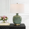 Nataly Aged Green Table Lamp (30238-1)