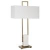 Column White Marble Table Lamp (30160)