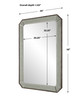 Cortona Antiqued Vanity Mirror (09927)