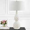Twisted Swirl White Table Lamp (30240)