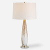 Uttermost Lyra White & Gold Table Lamp (30262)
