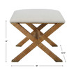 St. Tropez Rattan Small Bench (23745)