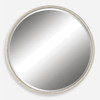 Ranchero White Round Mirror (09908)