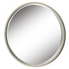 Ranchero White Round Mirror (09908)