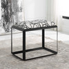 Uttermost Curls Gray Small Bench (23768)