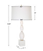 Regalia White Marble Table Lamp (30197)