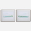Green Ribbon Coast Framed Prints Set/2 (32269)