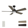 Olinda 52'' Smart Ceiling Fan with Remote, Light Kit Included?Works with Google Assistant and Amazon Alexa,Siri Shortcut. (VS525E3-L12-BG-1)