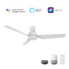 Madrid 52'' Smart Ceiling Fan with Remote, Light Kit Included?Works with Google Assistant and Amazon Alexa,Siri Shortcut. (VS523N1-L11-W1-1-FM)