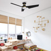 Kreis  52" Smart Ceiling Fan with Remote, Light Kit Included, Works with Google Assistant, Amazon Alexa, and Siri Shortcuts. (VS523A1-L22-B2-1-FMA)