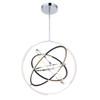 Artcraft Lighting Trilogy Collection Integrated LED 32 in. Pendant, Polished Nickel (AC6746PN)