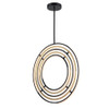 Artcraft Lighting Trilogy Collection Integrated LED 32 in. Pendant, Black and Gold (AC6746BB)