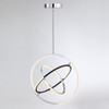 Artcraft Lighting Trilogy Collection Integrated LED 24 in. Pendant, Polished Nickel (AC6741PN)