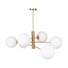 Artcraft Lighting Aurelia Collection 6-Light 48" Chandelier Brass (AC11766BR)