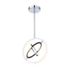 Artcraft Lighting Trilogy Collection Integrated LED 17 in. Pendant, Polished Nickel (AC6740PN)