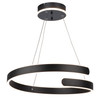 Artcraft Lighting Sirius Collection Integrated LED Chandelier, Black (AC7619BK)