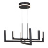 Artcraft Lighting Silicon Valley Collection Integrated LED Chandelier, Black (AC6776BK)