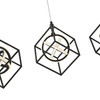 Artcraft Lighting Tulip Collection Integrated LED 4-Light Island Light, Matte Black (AC1012)