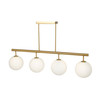 Artcraft Lighting Aurelia Collection 4-Light Island/Pool Table Brass (AC11764BR)