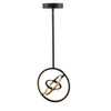 Artcraft Lighting Trilogy Collection Integrated LED 13 in. Pendant, Black and Gold (AC6742BB)