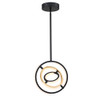 Artcraft Lighting Trilogy Collection Integrated LED 13 in. Pendant, Black and Gold (AC6742BB)
