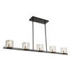 Artcraft Lighting Salinas Collection 5-Light Island Light, Black and Brass (AC11825BB)