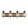 Artcraft Lighting Treviso Collection 3-Light Vanity Light, Black & Brass (AC11794BB)