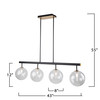 Artcraft Lighting Aurelia Collection 4-Light Island Light, Matte Black & Brass (AC11764VB)